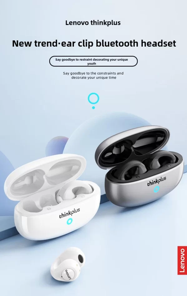 Lenovo XT83 II Ear Clip TWS Wireless Headphones Bluetooth 5.2 Earphones Touch Control HD Call Earbuds Sports Headset with Mic - Image 7