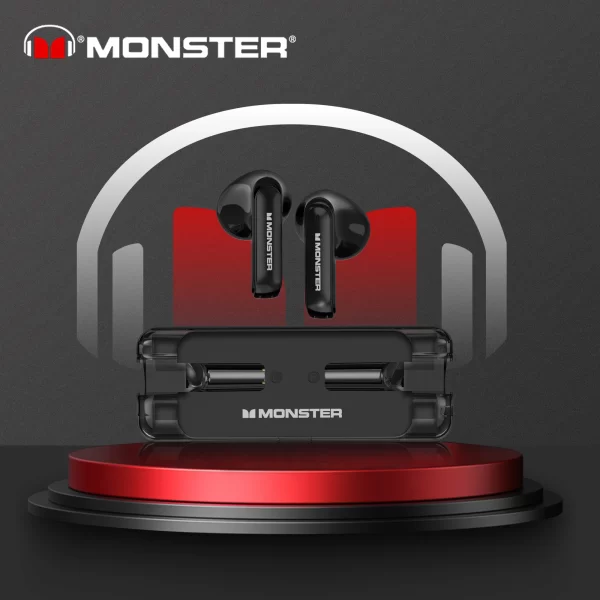 Monster XKT08 Gaming Earphone Ture Wireless Bluetooth 5.3 Headphones Low Latency Noise Reduction Earbuds Headset With Mic New - Image 26