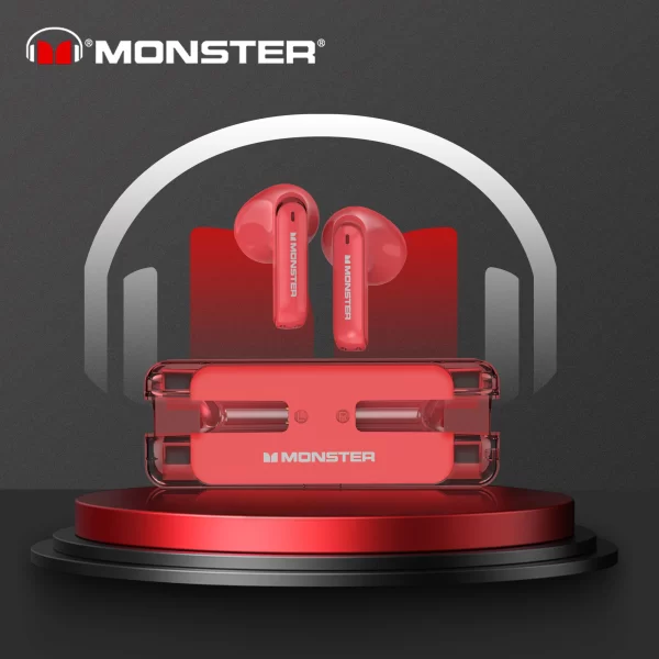 Monster XKT08 Gaming Earphone Ture Wireless Bluetooth 5.3 Headphones Low Latency Noise Reduction Earbuds Headset With Mic New - Image 29