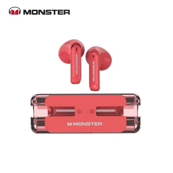 Monster XKT08 Gaming Earphone Ture Wireless Bluetooth 5.3 Headphones Low Latency Noise Reduction Earbuds Headset With Mic New - Image 10