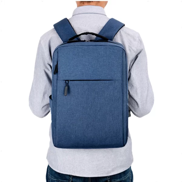 Mochila Executiva Impermeável Notebook 15.6 Azul - Imagem 4