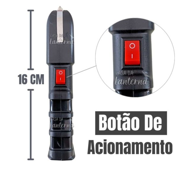 Máquina de Choque Taser 928 Type C/ Lanterna Led (G) - Imagem 4