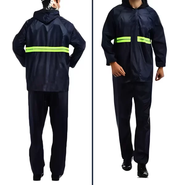 Conjunto Capa De Chuva Impermeável Com Touca E Viseira - M - Imagem 6