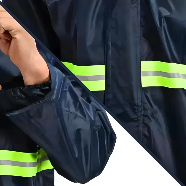 Conjunto Capa De Chuva Impermeável Com Touca E Viseira - M - Imagem 5
