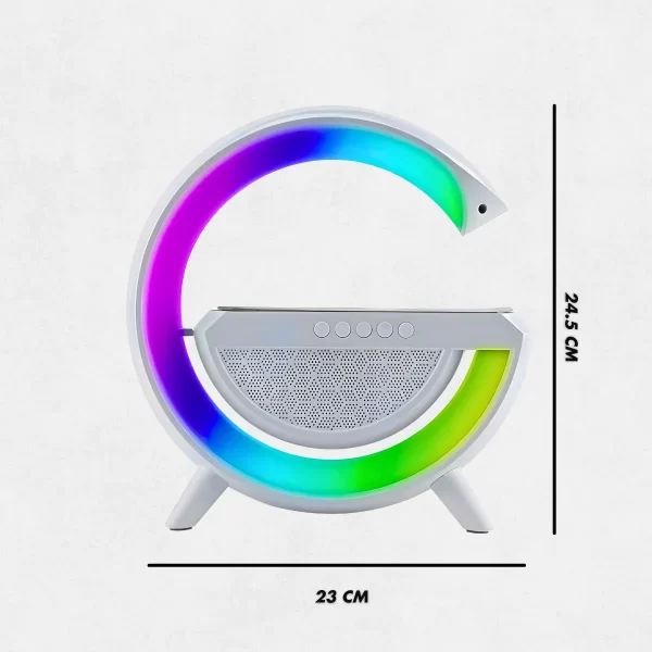 Luminária Inteligente com Caixa De Som e Carregador Indução - Imagem 5