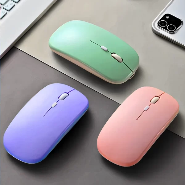 Teclado Sem Fio Bluetooth Recarregável Com Mouse - PRETO - Imagem 5