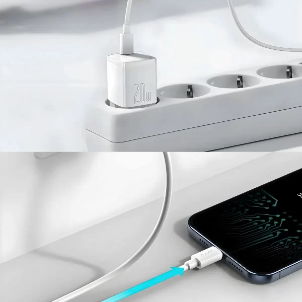 Carregador Turbo 20w USB Type C 2 em 1 - Imagem 4