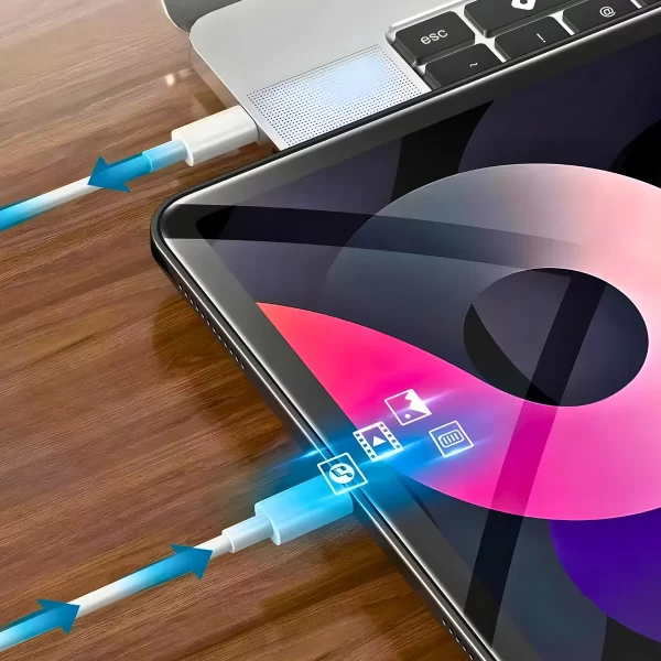 Carregador Turbo 20w USB Type C 2 em 1 - Imagem 6