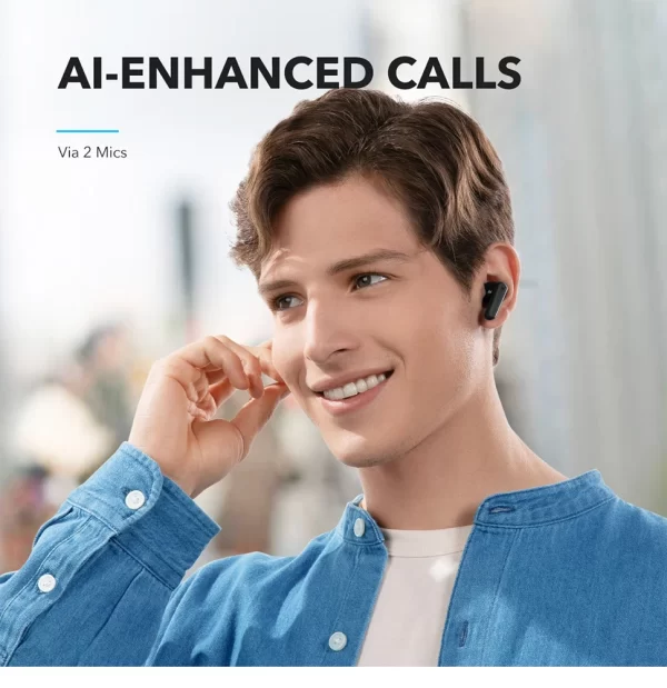 soundcore P20i da Anker Fone de Ouvido Sem Fio, Drivers de 10mm, Graves Potentes, Bluetooth 5.3, 30H de Bateria, Resistência à Água, 2 Microfones IA, App Personalizável - Imagem 13