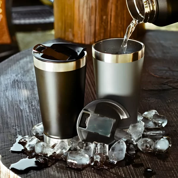 Copo Térmico Inox cerveja e café 473ml - PRETO - Imagem 5