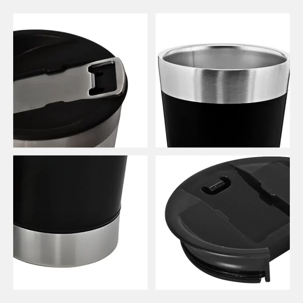 Copo Térmico Inox cerveja e café 473ml - PRETO - Imagem 8